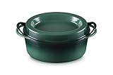 Le Creuset Enameled Cast Iron Traditional Oval Doufeu, 7.25 qt., Artichaut