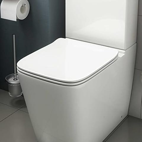 Affine Soft Close Square Toilet Seat Cover