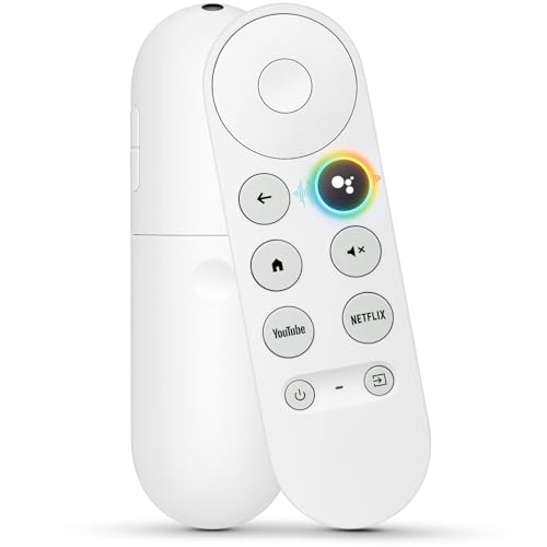 Sprachfernbedienung für Google Chromecast, G9N9N für Chromecast mit Google TV Fernbedienung, für Google TV Streamer (nur für Snow Chromecast Google)