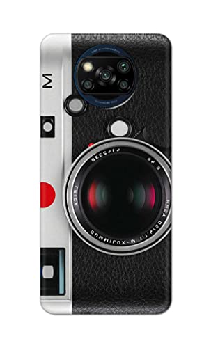 Image of Printed Hard Back Cover Case for Mi Poco X3 | Poco X3 Pro | Poco X3 NFC Back Cover (Vintage Camera) -1302