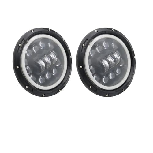 Phare Avant LED 7 Pouces Finition Black T Optique Haut de Gamme Auto H4