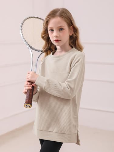 Sweats décontractés pour filles avec zip latéral original Haloumoning - 4