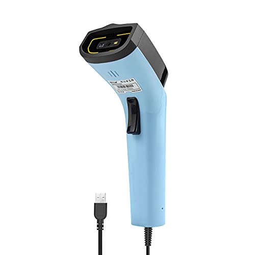 NETUM Escáner de código de Barras 2D QR con Cable Lector de códigos de Barras automático/Imager (QR, PDF417, GS1 Data Matrix) con Cable USB DS7100