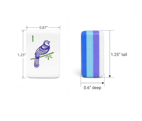 Azure Blossom Mahjong Tile Set miniatura 2