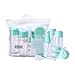 Produktbild Sprießen 8 Stück Reise Flaschen Set Reise-Flaschen Behälter Nachfüllbare Leere Kosmetikflaschen Set Transparente Reiseflasche Kosmetiktasche für Accesoires Duschgel, Shampoo, Creme, Kosmetik, Make-Up