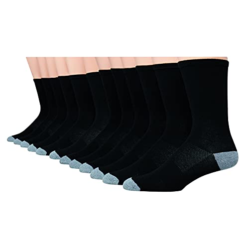 Image of Hanes Men's Socks, Active Cool X-temp Lightweight Moisture-wicking Cushioned Ankle, Crew and No Show, 12 and 14 Pair Packs