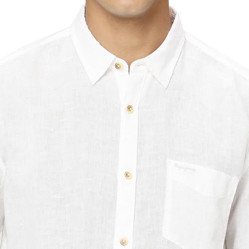 Image of Pepe Jeans Mens Linen Regular Fit Shirt