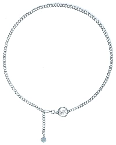 Michael Kors Damen-Gürtel mit Kristall-Logo, silberfarben, Größe S/M,...