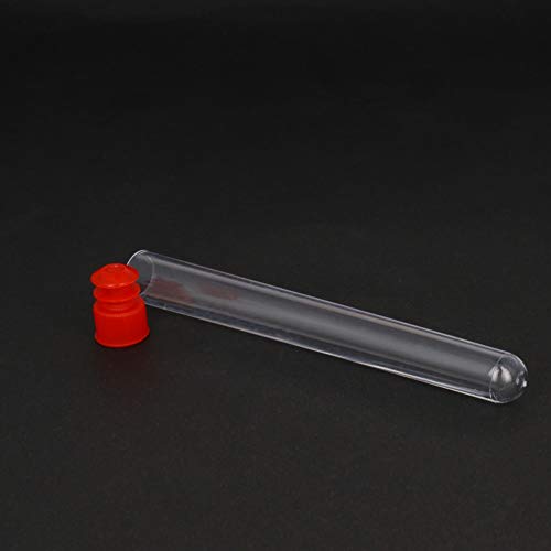 Othmro, provette in plastica trasparente con tappi...