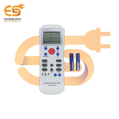 Image of Electronic Spices AC Remote | Compatible with Carrier AC (Model AC-82A) with AAA Batteries
