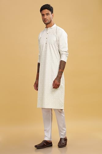Image of BE ACTIVE Cotton Kurta for Men | Traditional and Refined Design | Indian Kurta | Full Sleeve Kurta