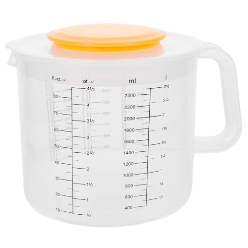 Tazón medidor plástico blanco 2.5L con tapa miniatura 1