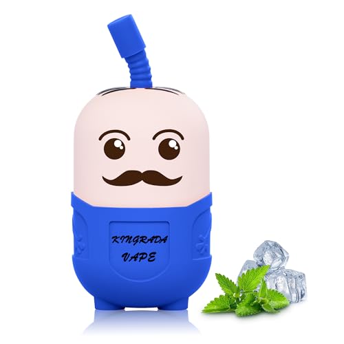 Kingrada 電子タバコ 使い捨て vape 8500回吸引可能 ベイプ 本体 ニコチン タール無し 10風味セット 禁煙パイポ 禁煙グッズ シーシャ 持ち運び 充電式 水蒸気タバコ 爆煙 電子たばこ 可愛い人形 ビタミン入り 充電ケーブル付き (【8
