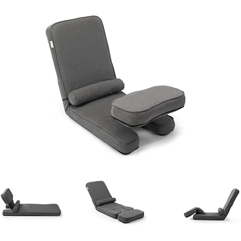 GOLINYOUBIZ Convertible Floor Sofa Bed Chair, Adjustable Gaming Recliner with Lumbar Support, Space-Saving Small Couch for Living Room, Bedroom, Dorm Cover