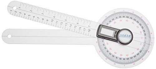 Jamar Plus+ Digital Goniometer, Professional Grade Digital Hand and Finger Range of Motion Tool for Accurate Angle Measuring, 12'