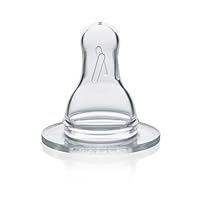Medela Breastmilk Bottle Teats, BPA Free, Standard Base, Medium Flow, Pack of 2