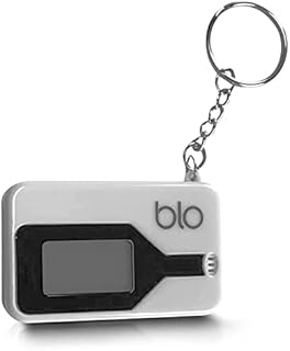 BLO Mini BAC Breathalyser Keychain, Portable Blood Alcohol Content Tester with Flip-Up Mouthpiece, Personal Testing for Travel, Driving, Work, and Safety with Enhanced Accuracy