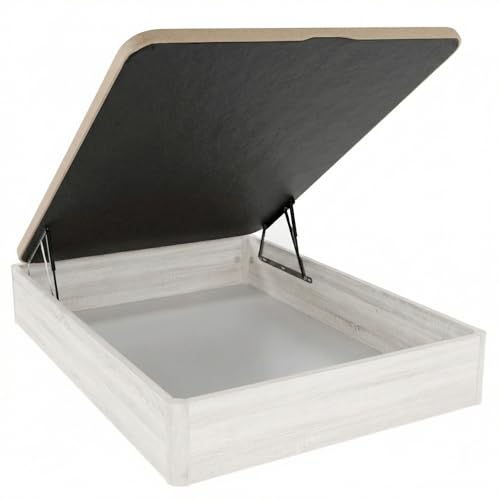 DUÉRMETE ONLINE - Canapé Abatible 150x190 cm Polar | Gran Capacidad | Estructura Súper Reforzada | Incluye Subida a Domicilio