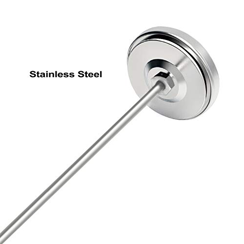 Compost Thermometer, Backyard Compost Thermometer 5" Stem Long, 2 Inch Dial Soil Thermometer, Easy Reading & Accurate, Sturdy Stainless Steel, With Composting Temperature Guide, 40-180 Degrees F #TOP6