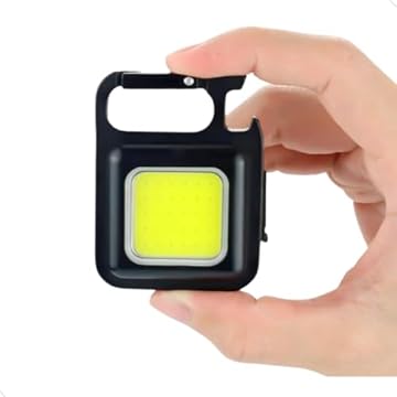 Lanternas Pequenas, Chaveiro Mini Refletor, Recarregável Mosquetão, com Imã e Abridor de Garrafa, Usb, Caça, Pesca, Camping, Campo, Led Forte