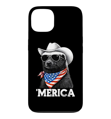 Honey Badger Ratel �A�����J���� �o���_�i �N�[�� �T���O���X �X�}�z�P�[�X iPhone 13 �p