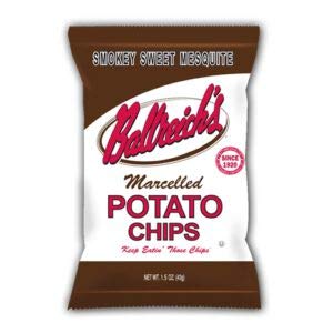Ballreich Snack Food Company Marcelled Potato Chips (Smokey Sweet Mesquite), 1.5oz (Pack of 24)