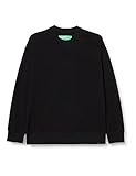 benetton francesca 100% Baumwolle United Colors of Benetton Herren Trikot G/C M/L 3J68U1009 Sweatshirt ohne Kapuze, Schwarz 100, S
