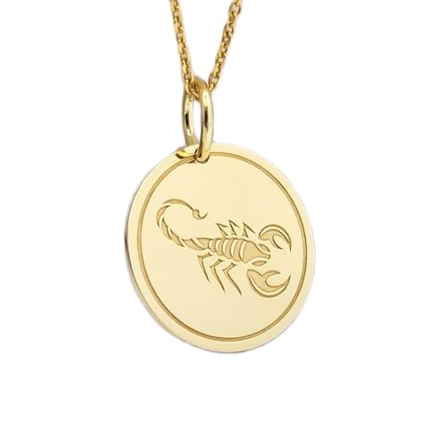 Collier Scorpion LKBEADS unisexe en argent plaqué or durable