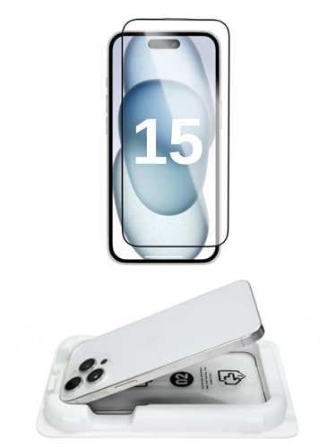 [KOLAY KURULUM] for Apple iPhone 15 ile uyumlu Parlak Extra HD Premium Safir Cam Ekran Koruyucu