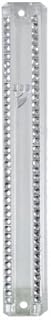 Plastic Mezuzah Lucid Silver Stones 12 Cm