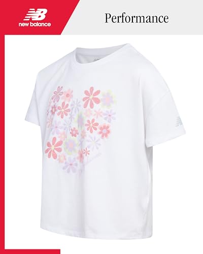 New Balance Girls Leggings Set - 3 Piece Short Sleeve Shirt and Leggings Outfit for Girls - Workout Yoga Pants (Sizes 7-16)3