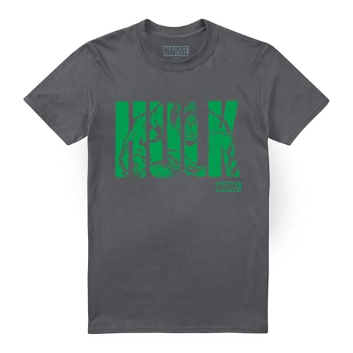 T-shirt Marvel Hulk vêtement de geek original en gris anthracite XXXL