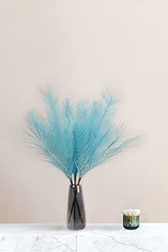 Fadun Herbe De La Pampa 3 Tiges 29 Pouces Pampa Bouquet ExtéRieur Moelleux De Fleurs Artificielles Mariage et Fleurs DéCoratives BohèMes (Bleu) Cover