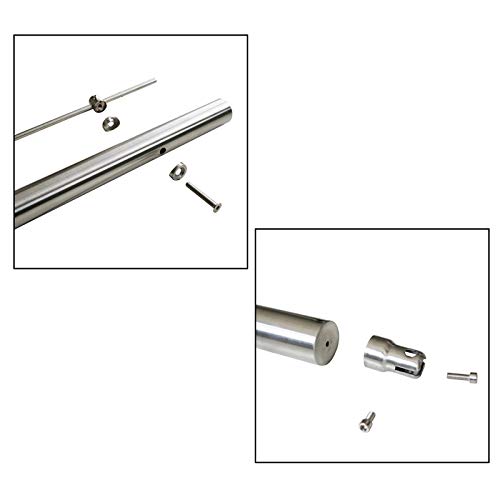 Froadp Corrimano in acciaio inox, 100 cm, robusto