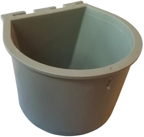 Miniatura 2 de Pinnon Hatch Farms Vasos de jaula (50 unidades, gris) 1 taza8 fl oz tazas colgantes para alimentación y jaula de agua