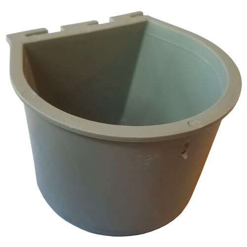 Pinnon Hatch Farms Cage Cups (24pk, Gray) 1 Cup / 8 fl oz Hanging Feed and Water Cage Cups