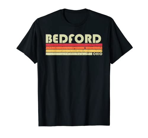 Bedford OH OHIO Rétro années 70 et 80 T-Shirt