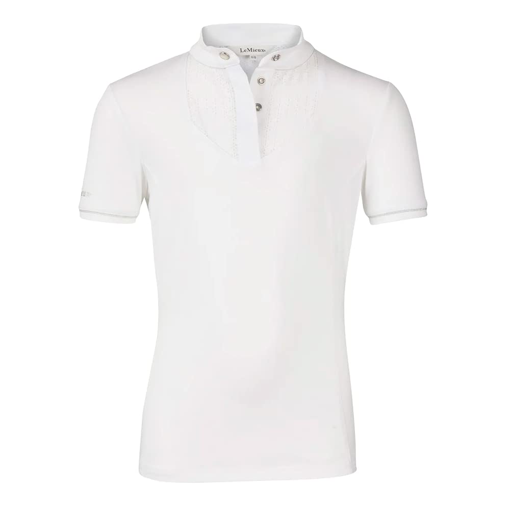 Young Rider Belle Show Shirt with Soft Stretch Fabric - Equestrian Riders Sport Top - Lightweight Classic Short Sleeve Tee