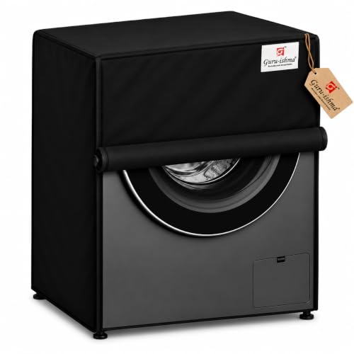 Image of Front Load Fully Automatic Washing Machine Cover for 10.5kg to 12.5kg | Waterproof & Dustproof Polyester Cover with Zip | Suitable with Samsung, LG, IFB, Bosch & More(69x 69 x 87 cm)