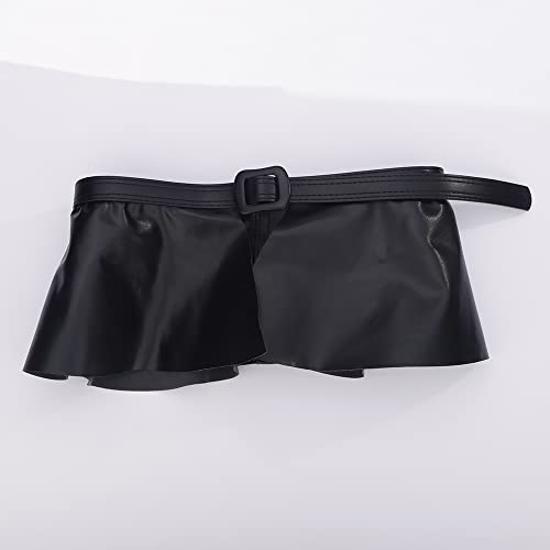 Wiwpar Women Faux PU Leather Waist Belt Fashion Casual Chic Dress Belts Leather Wide Cinch Belt Waistband for Dress Halloween Costume Cosplay Jewelry (Style2)3