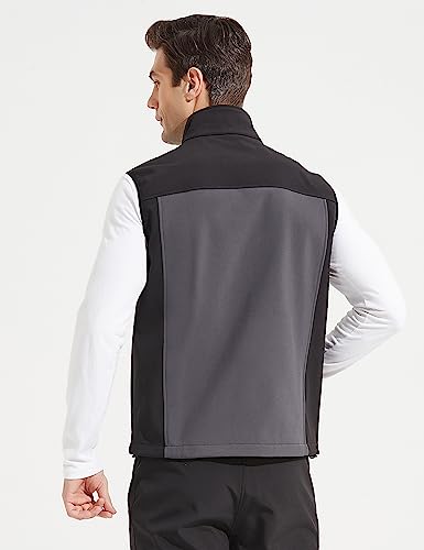 Chaleco softshell KUTOOK para hombre con forro polar transpirable y resistente al viento HC201 2