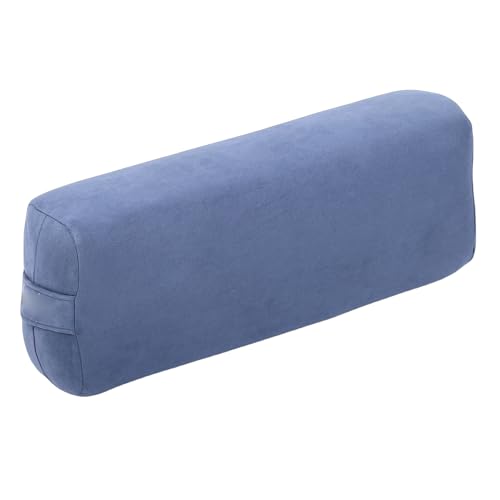 CHICIRIS Cojín de Yoga, Cojín de Meditación, Almohada Cómoda de Apoyo para el Suelo, Esponja Rectangular, Asa de Fácil Transporte, Funda Lavable (Blue)