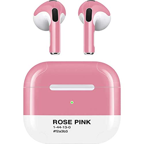 Skinit Decal Audio Skin Compatible with Apple AirPods (3rd Gen, 2021) - Skinit Originally Designed Rose Pink Design