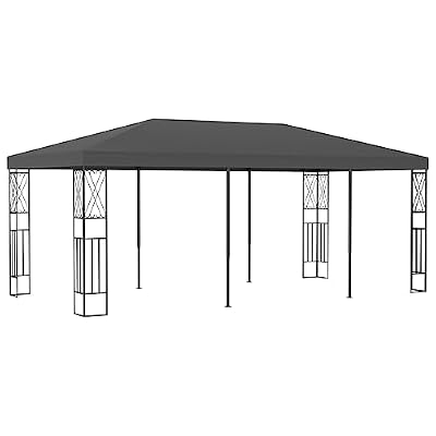 THEMEPT Elegant Outdoor Gazebo for Quality Family Time, Spacious & Stylish Design, Durable Steel Frame, Anthracite Fabric
