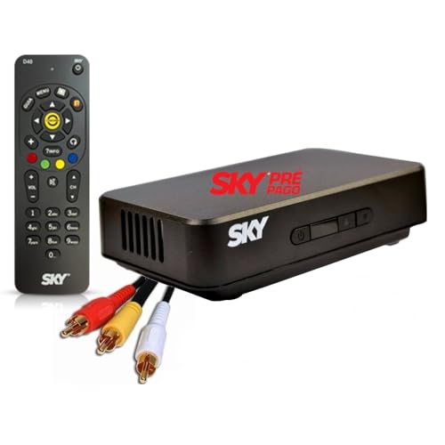 Receptor SD SKY PRE PAGO com conectividade Áudio e Vídeo