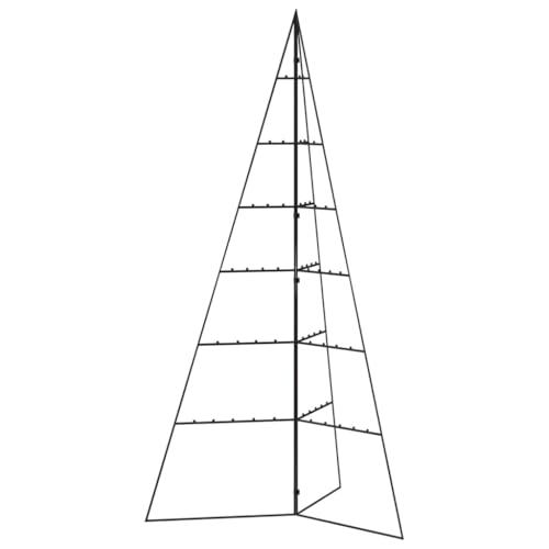 vidaXL Metall Weihnachtsbaum für Dekorationen, Christbaum mit 6...