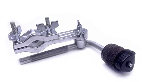 Tuoren Cymbal L-Arm Rod With Bracket Holder Extension Arm Attachment For Drum Set Accessories Silver #TOP2