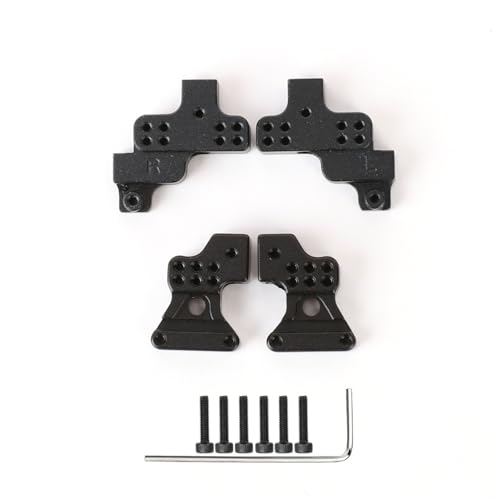 FEDCO SCX24 Shock Mount Adjustable Shock Tower 4PCS Multiple Mounting Positions Shock Bracket for Axial SCX24 Upgrade Parts 1/24 RC Crawler