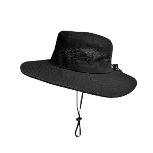 Chapeau boonie de soleil d'été unisexe en coton pour rando