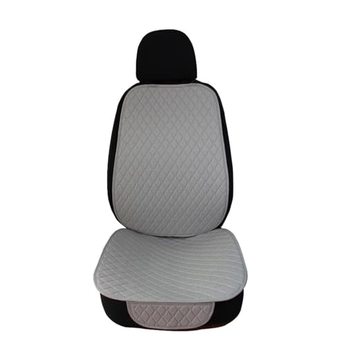 Housse siège voiture lin tapis dossier et ensemble complet coussins gris pour auto